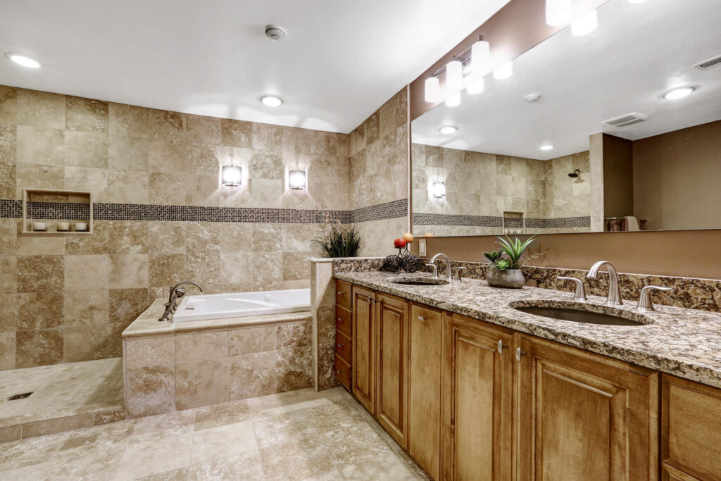 All Quality Marble & Granite bathroom countertop and remodeling installation in Orlando, Florida.