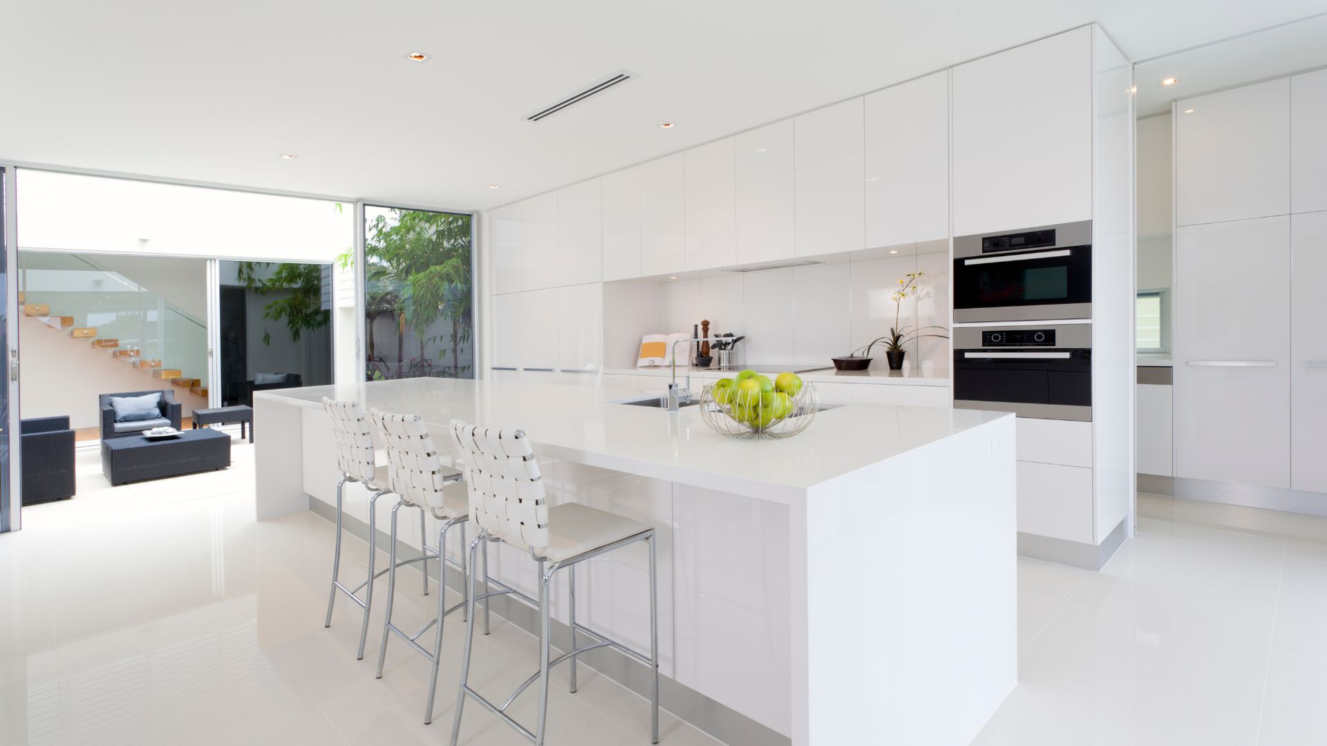 A kitchen countertop installation of Orlando quartz countertops by All Quality Marble & Granite.